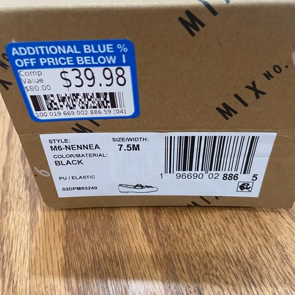 Mix No. 6 Black Women's Ballet Flats - Picture 8 of 8